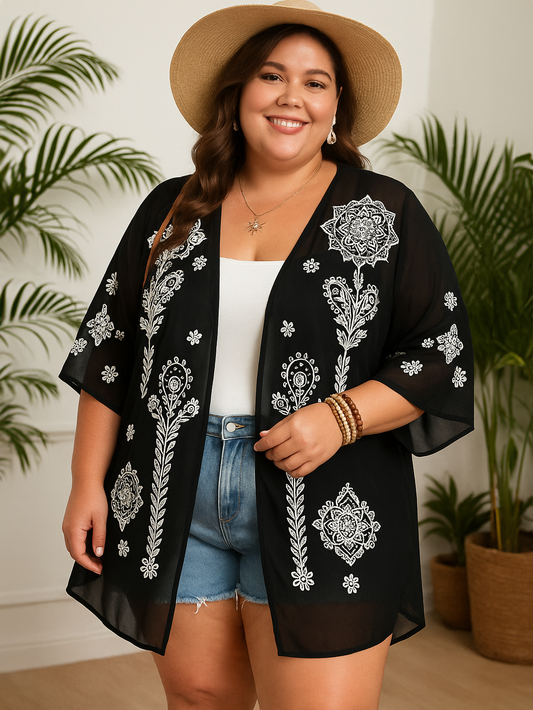 Sadonna Plus Size Kimono