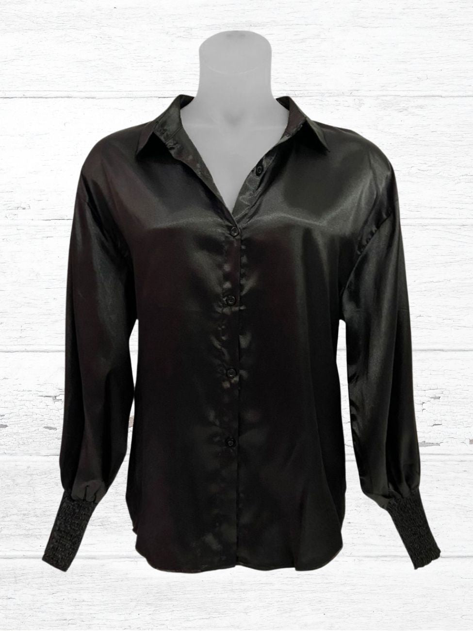 Briar Plus Size Satin Shirt