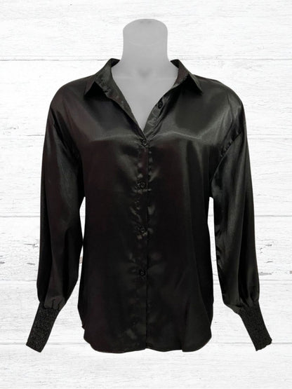 Briar Plus Size Satin Shirt