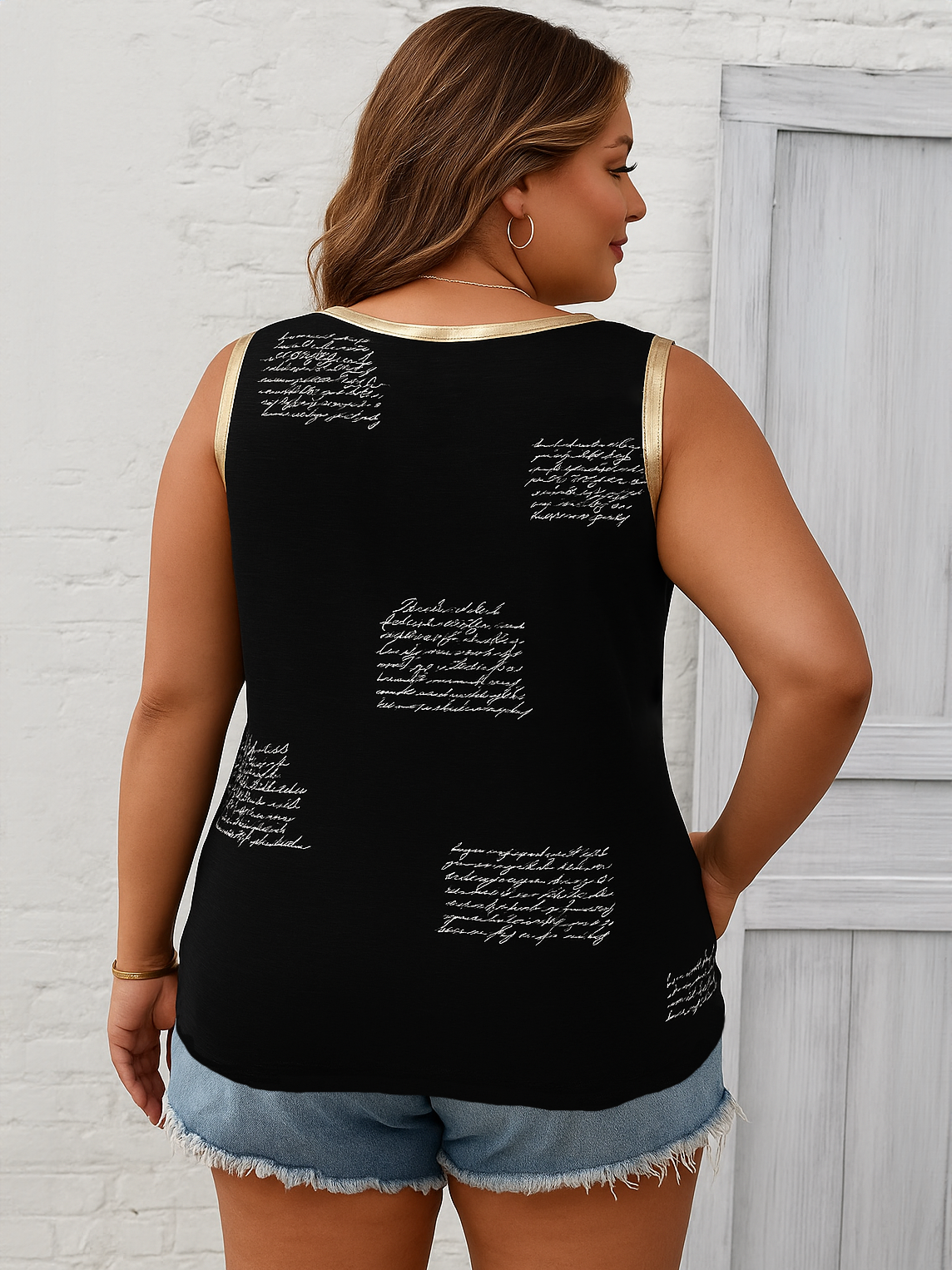 Nola Plus Size Printed Tank Top