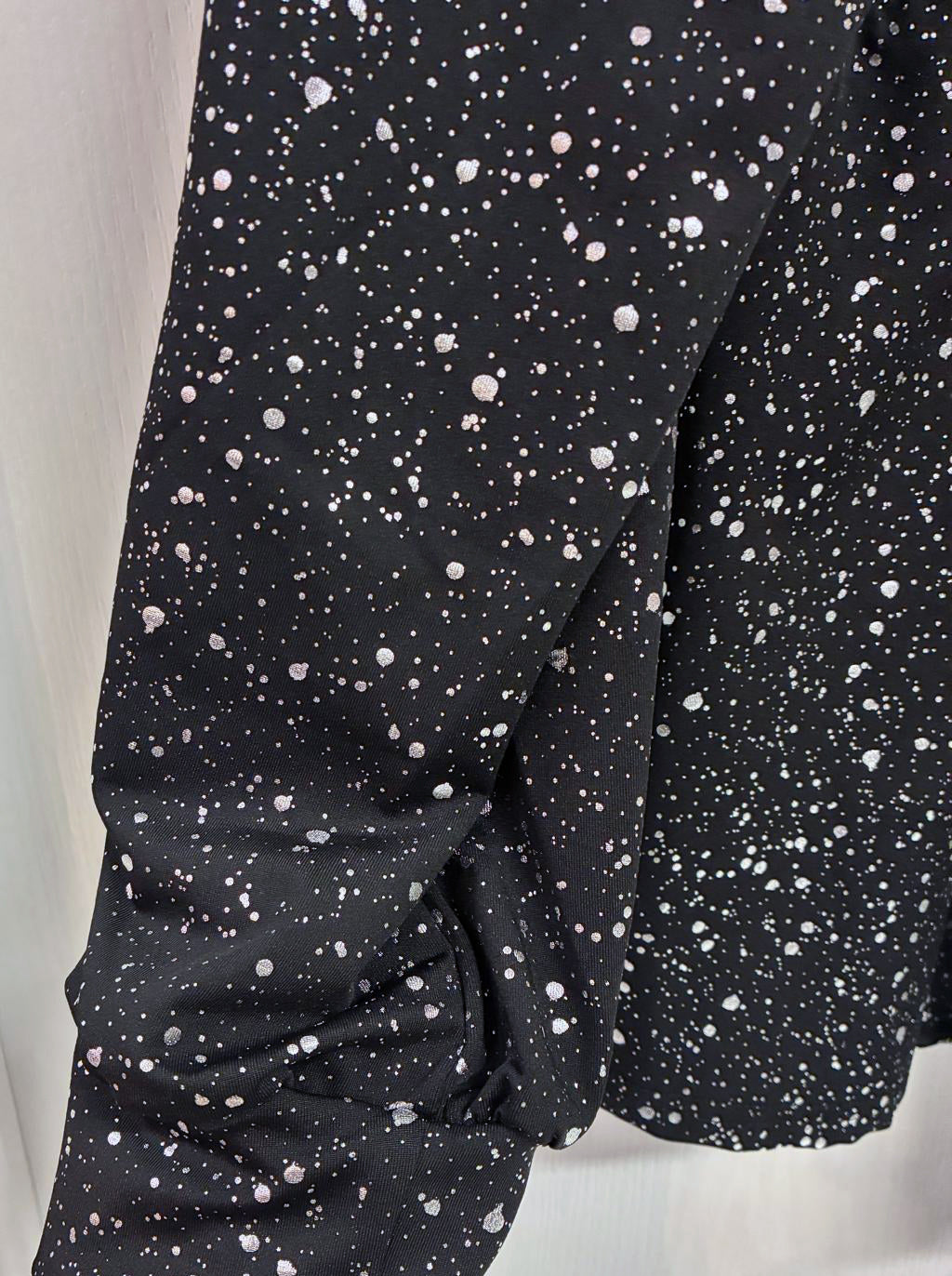 Sable V-Neck Sparkling Plus Size Top