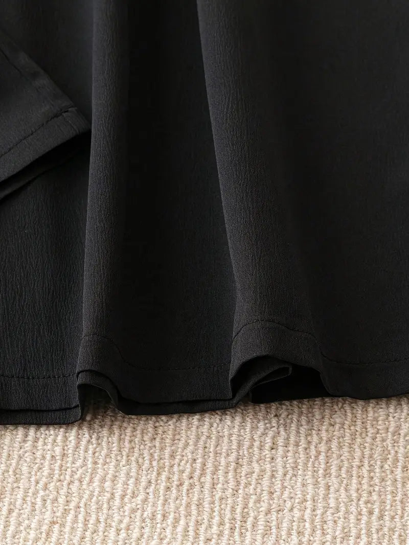 Teanna Plus Size Wide Leg Pant in Black