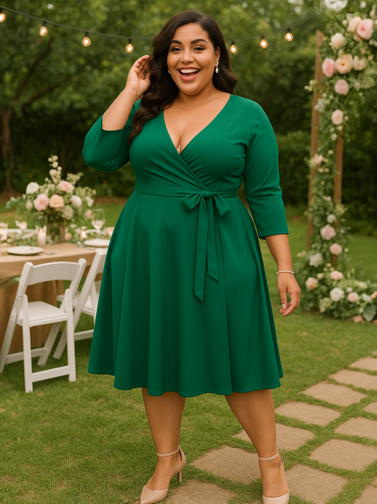 Vera Plus Size Fit & Flare Dress
