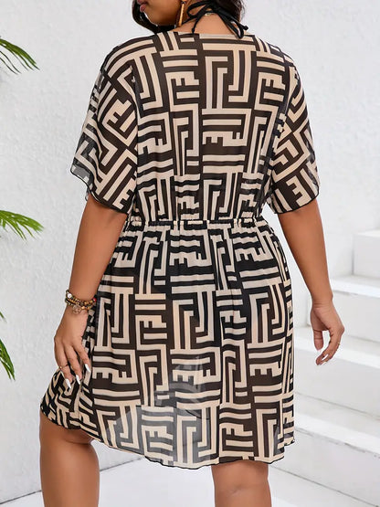 Vivian Plus Size Mesh Cover Up