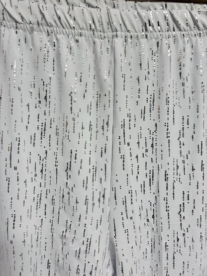 Savvy Silver Splatter Plus Size Leggings