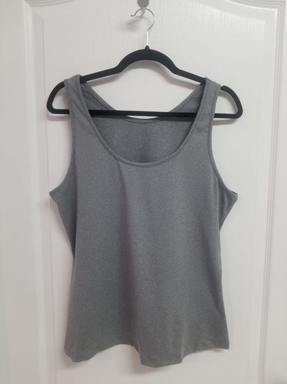 Zia Plus Size Tank Top by Run Free by Vee, plus size tank top, detail view