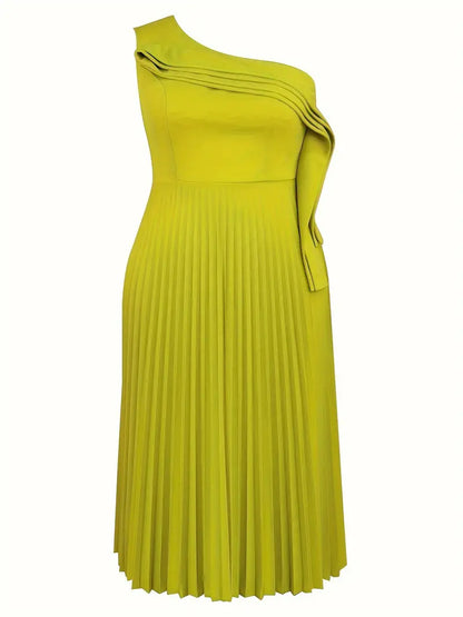 Zuri Plus Size Cocktail Dress in Wasabi