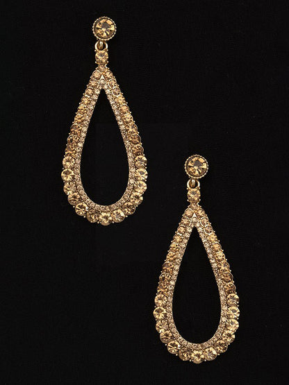 Teardrop Gem Pavé Earrings