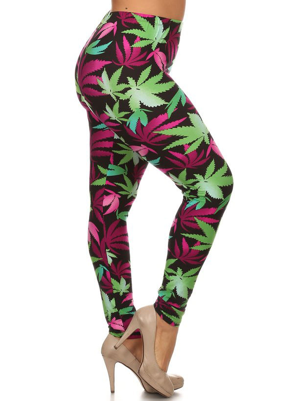 Maryjane Microfiber Plus Size Legging, plus size leggings, styled view