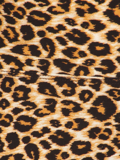 Zeema Microfiber Plus Size Legging in Leopard, plus size leggings, alternate view