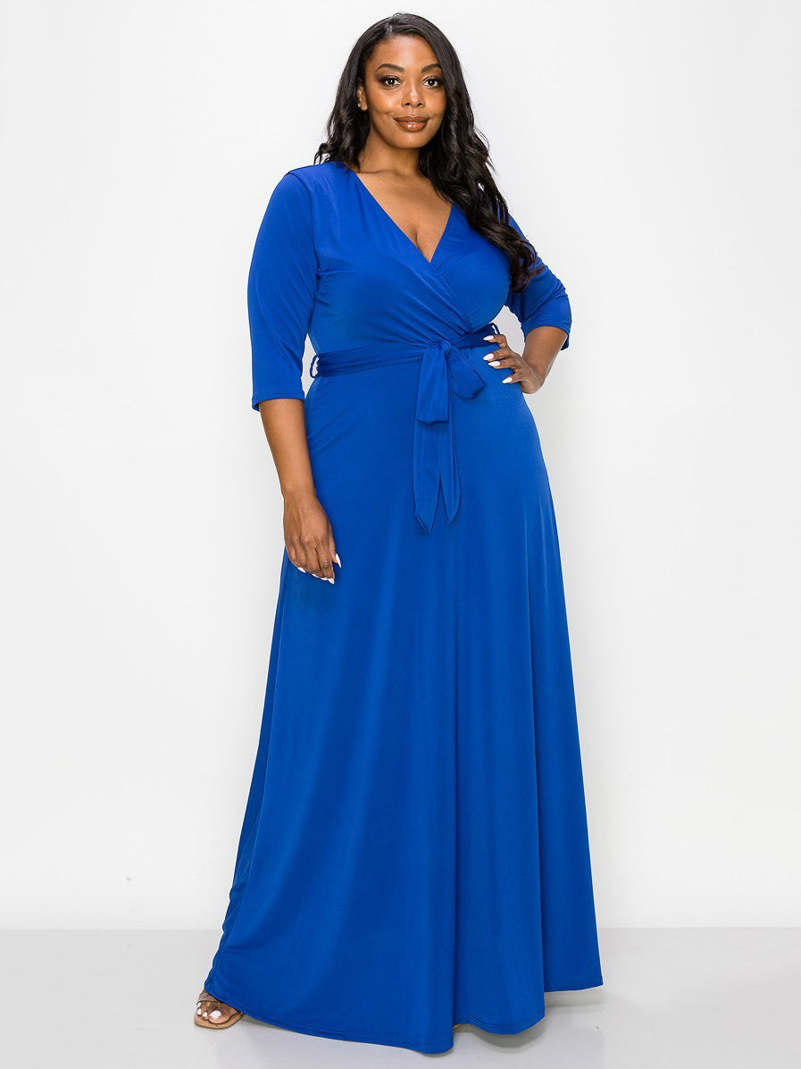 Maxi outfits plus size best sale